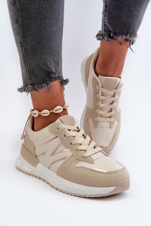 Scarpe modello sneakers realizzate in ecopelle Kaimans beige