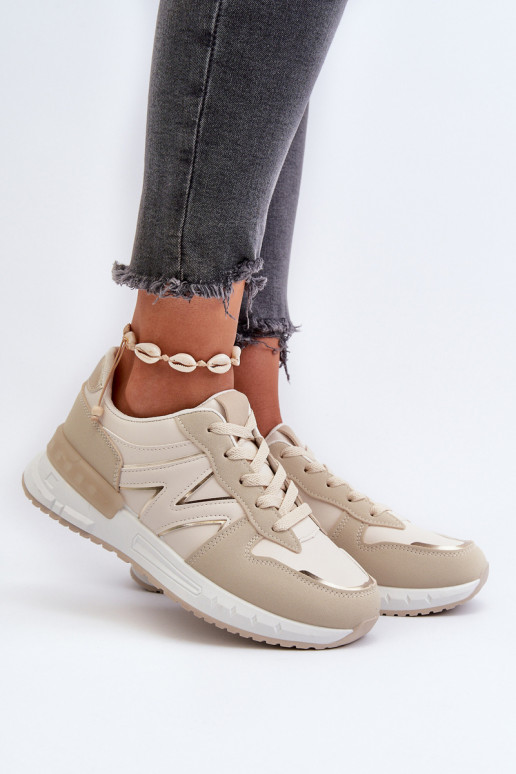 Scarpe modello sneakers realizzate in ecopelle Kaimans beige