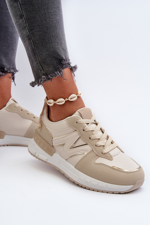 Scarpe modello sneakers realizzate in ecopelle Kaimans beige