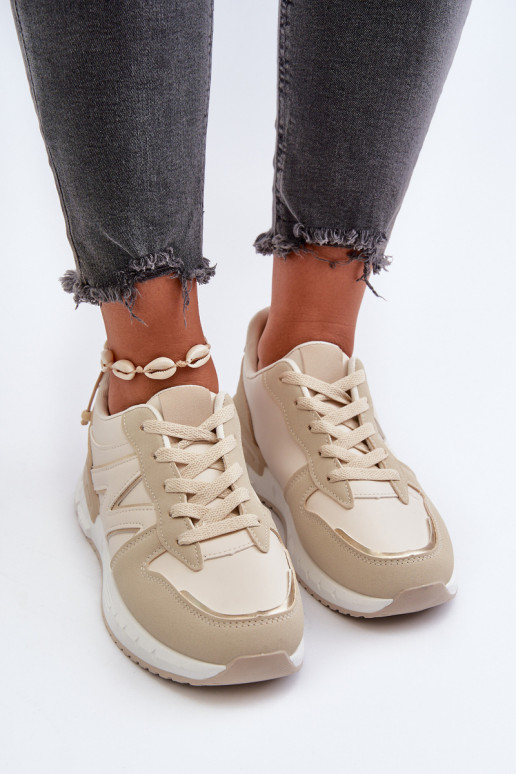 Scarpe modello sneakers realizzate in ecopelle Kaimans beige