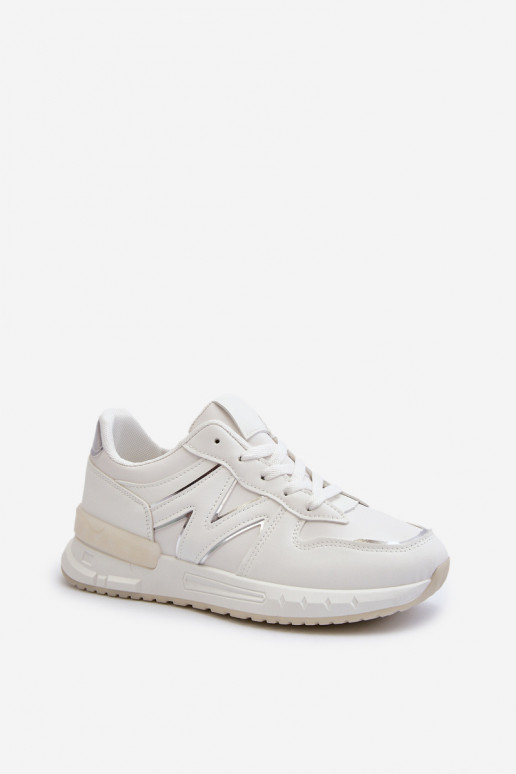 Scarpe modello sneakers realizzate in eco pelle di colore bianco Kaimans