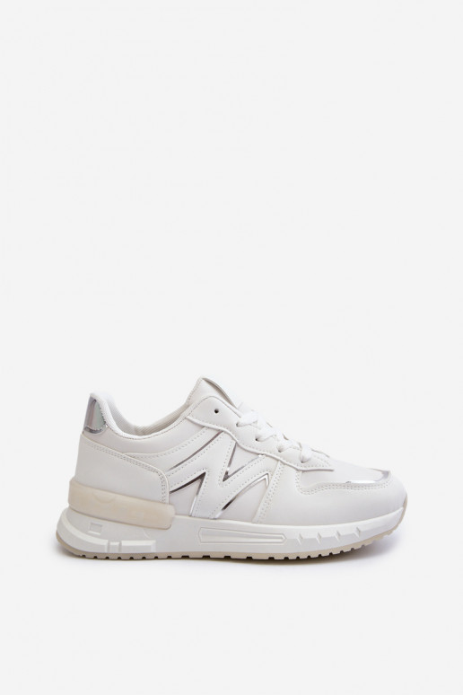 Scarpe modello sneakers realizzate in eco pelle di colore bianco Kaimans