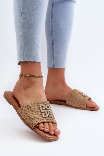 piedi piatti Infradito da donna beige Omenna