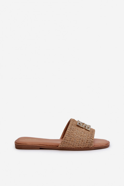 piedi piatti Infradito da donna beige Omenna