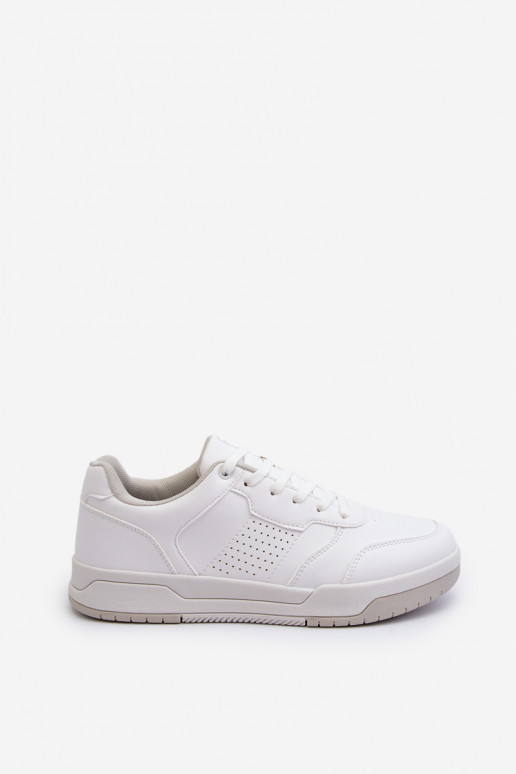 Scarpe modello sneakers realizzate in eco pelle nel colore bianco Radikalle