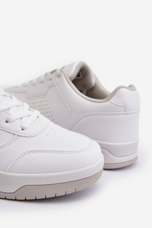 Scarpe modello sneakers realizzate in eco pelle nel colore bianco Radikalle