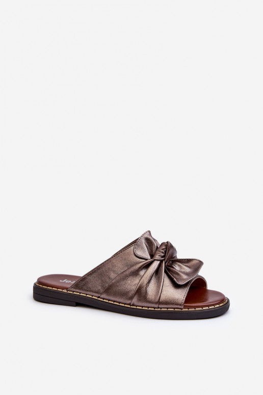 Ciabatte da donna con tacco largo color rame Nelvira Ciabatte da donna con tacco largo color rame Nelvira