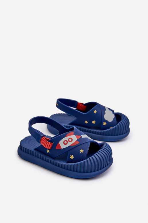 pantofole Bambini 83525 Ipanema Cute Baby blu scuro