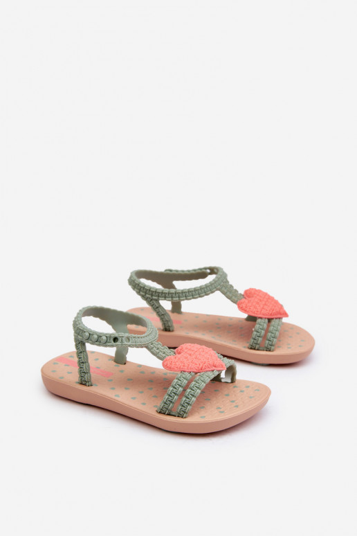 sandali per bambini con cuori 81997 Ipanema My First Baby colore verde