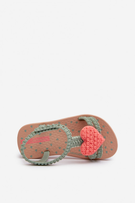 sandali per bambini con cuori 81997 Ipanema My First Baby colore verde sandali per bambini con cuori 81997 Ipanema My First Baby colore verde