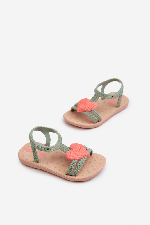 sandali per bambini con cuori 81997 Ipanema My First Baby colore verde