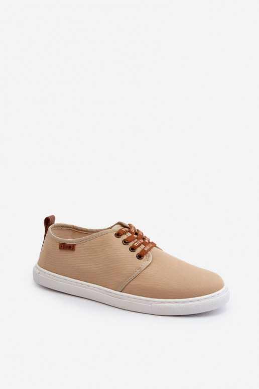 Sneakers Scarpe da tempo libero da uomo Big Star NN176001 Memory Foam System beige