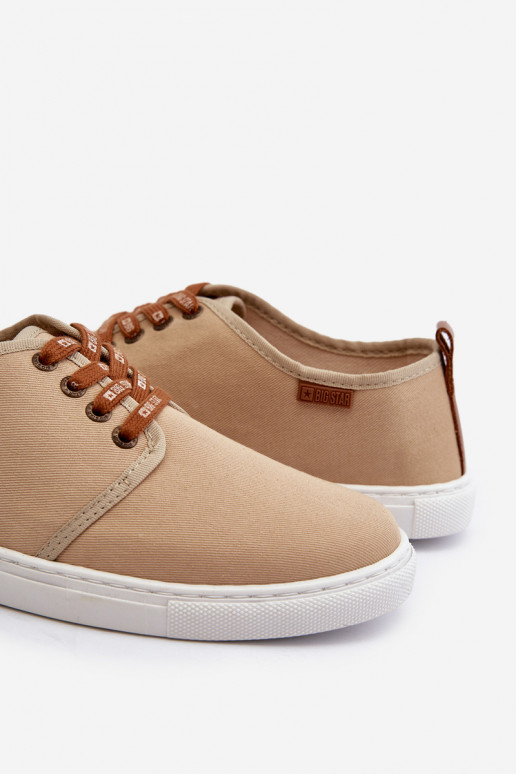 Sneakers Scarpe da tempo libero da uomo Big Star NN176001 Memory Foam System beige