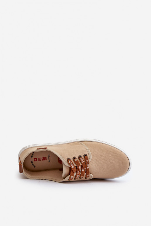 Sneakers Scarpe da tempo libero da uomo Big Star NN176001 Memory Foam System beige