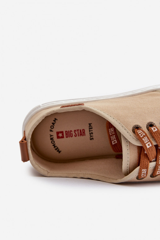 Sneakers Scarpe da tempo libero da uomo Big Star NN176001 Memory Foam System beige