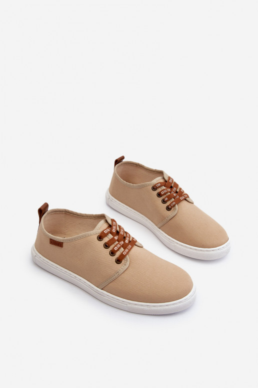 Sneakers Scarpe da tempo libero da uomo Big Star NN176001 Memory Foam System beige