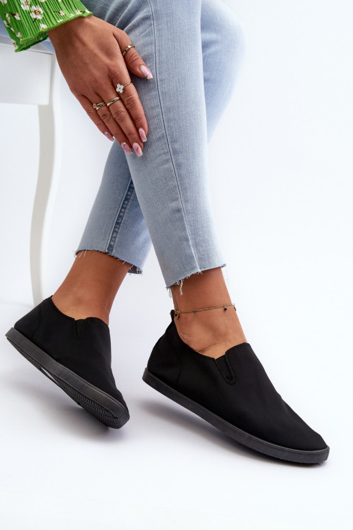 Scarpe casual da ginnastica Slip-On colore nero Lovinia