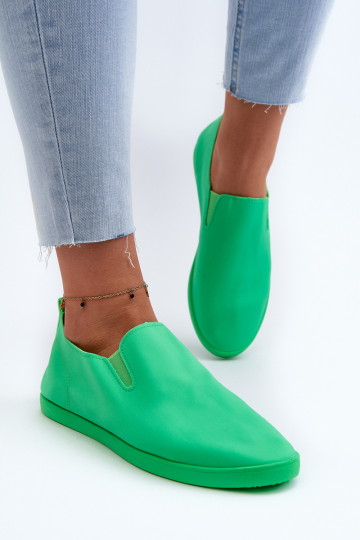 Scarpe sportive per il tempo libero Slip-On colore verde Lovinia