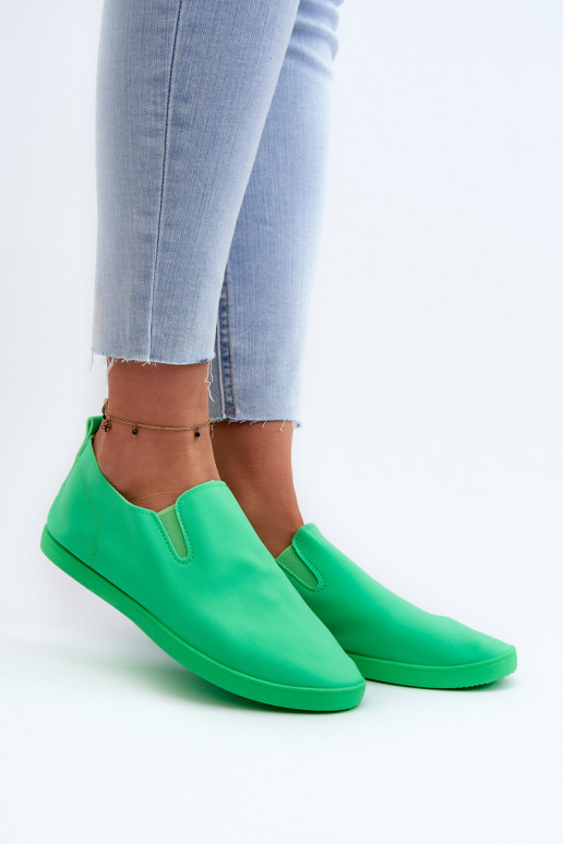Scarpe sportive per il tempo libero Slip-On colore verde Lovinia