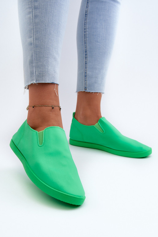 Scarpe sportive per il tempo libero Slip-On colore verde Lovinia