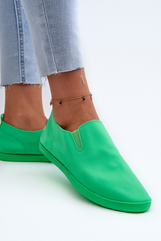 Scarpe sportive per il tempo libero Slip-On colore verde Lovinia