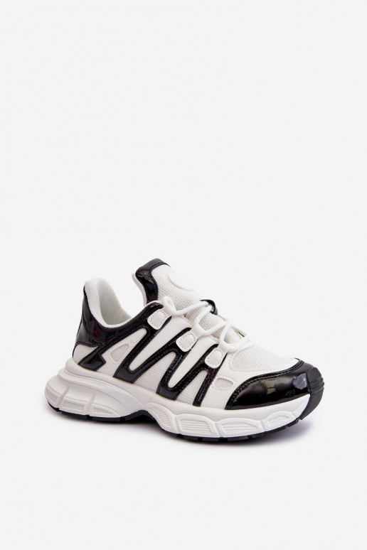 Scarpe modello sneakers colore Bianco-nero Ahmani