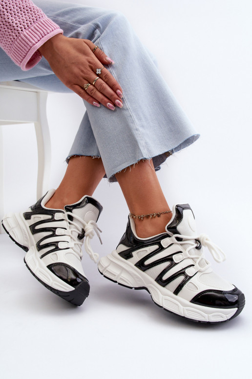 Scarpe modello sneakers colore Bianco-nero Ahmani