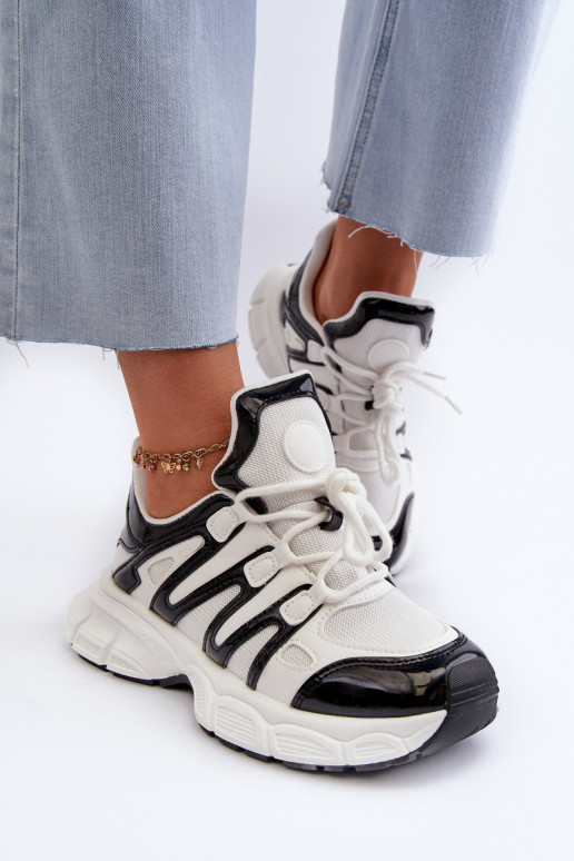 Scarpe modello sneakers colore Bianco-nero Ahmani