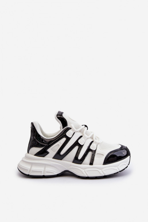Scarpe modello sneakers colore Bianco-nero Ahmani