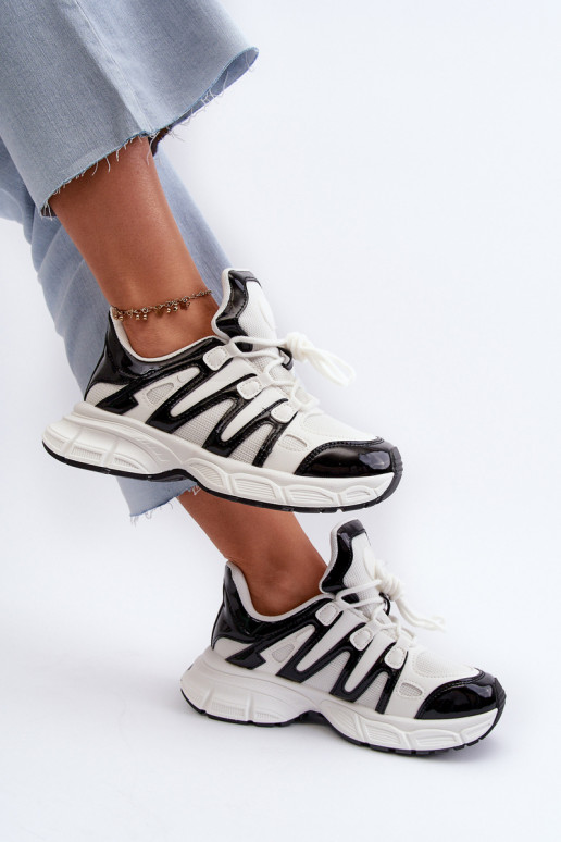 Scarpe modello sneakers colore Bianco-nero Ahmani