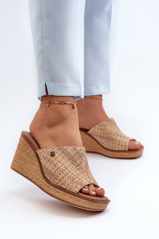 Ciabatte da donna Sergio Leone KL213 beige