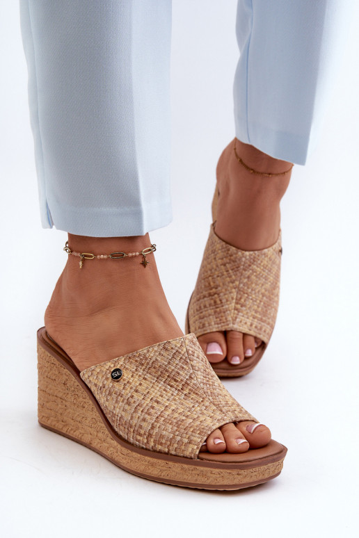 Ciabatte da donna Sergio Leone KL213 beige
