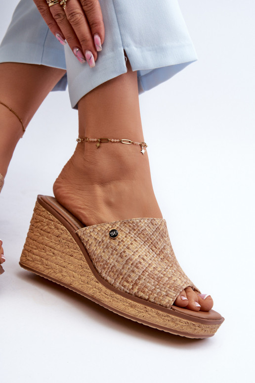 Ciabatte da donna Sergio Leone KL213 beige