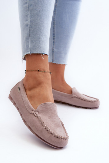 Mocassini in suede artificiale da donna, viola Amrutia