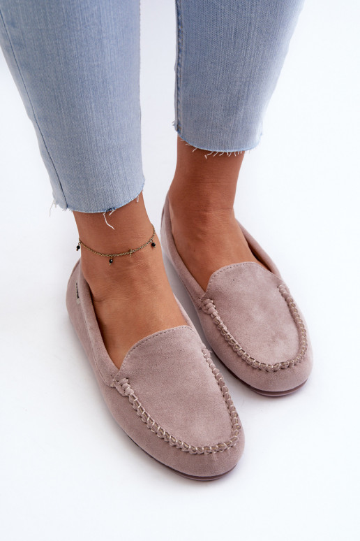 Mocassini da donna in pelle scamosciata biologica Viola Amrutia