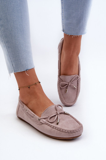 Mocassini eleganti in camoscio Viola Si Passione