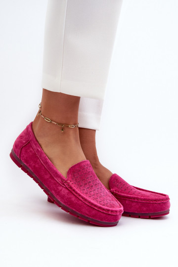 Mocassini in camoscio rosa S.Barski LR755 2