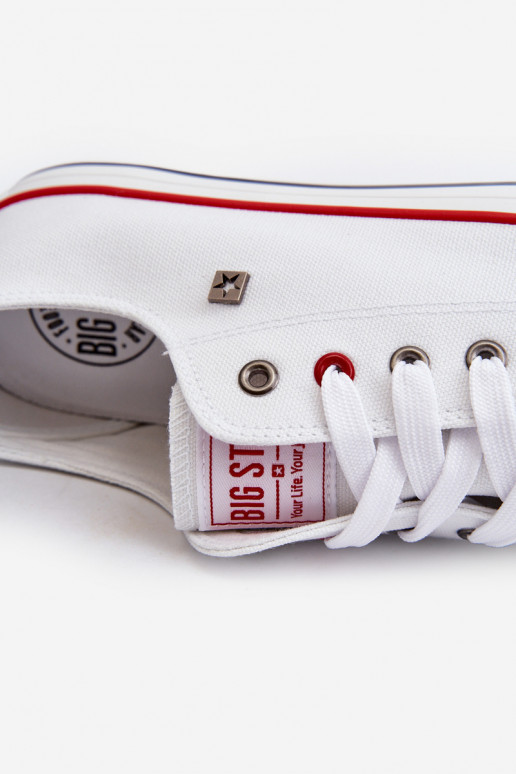 Scarpe da tempo libero da uomo Big Star NN174301 HI-POLY SYSTEM colore bianco