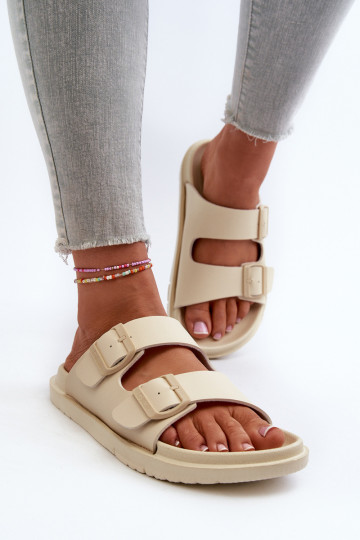 Ciabatte leggere con fibbie Big Star NN274A752 beige