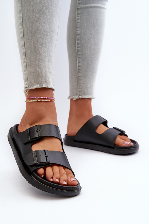 Ciabatte leggere con fibbie Big Star NN274A750 colore nero