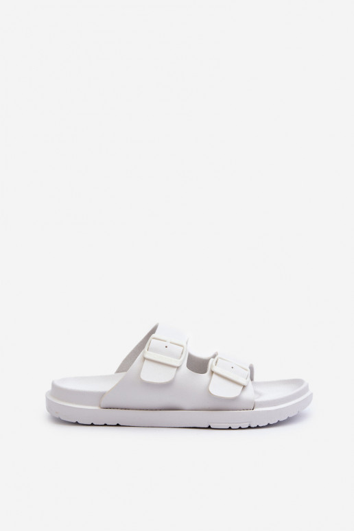 Ciabatte leggere con fibbie Big Star NN274A751 colore bianco