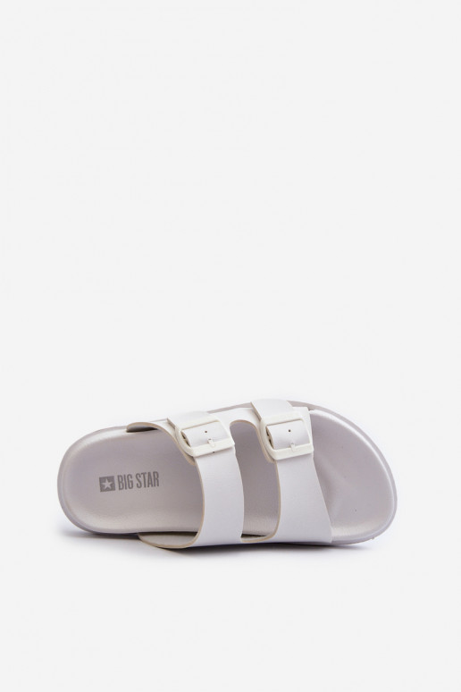 Ciabatte leggere con fibbie Big Star NN274A751 colore bianco
