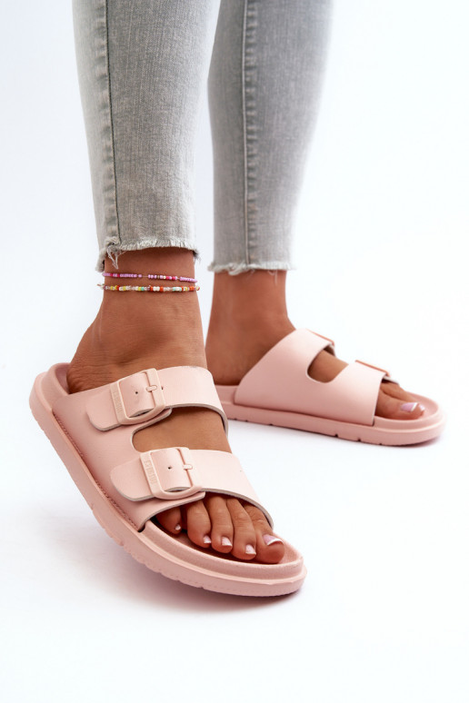 Ciabatte leggere con fibbie Big Star NN274A753 colore rosa