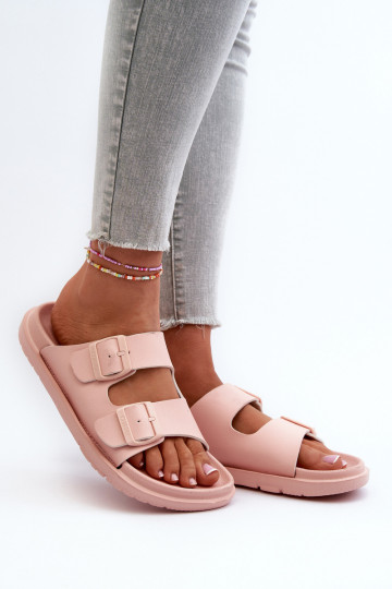 Ciabatte leggere con fibbie Big Star NN274A753 colore rosa 2