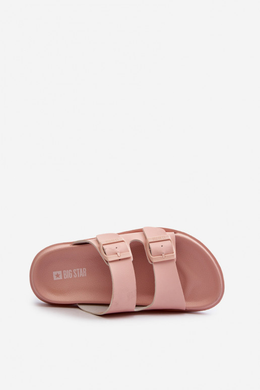 Ciabatte leggere con fibbie Big Star NN274A753 colore rosa