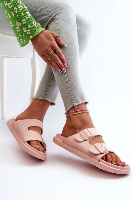 Ciabatte leggere con fibbie Big Star NN274A753 colore rosa