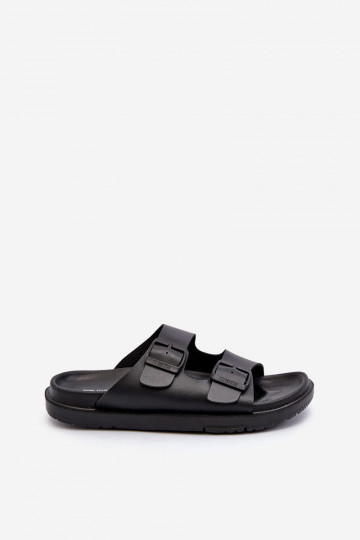 Ciabatte leggere da uomo con fibbie Big Star NN174597 colore nero 2