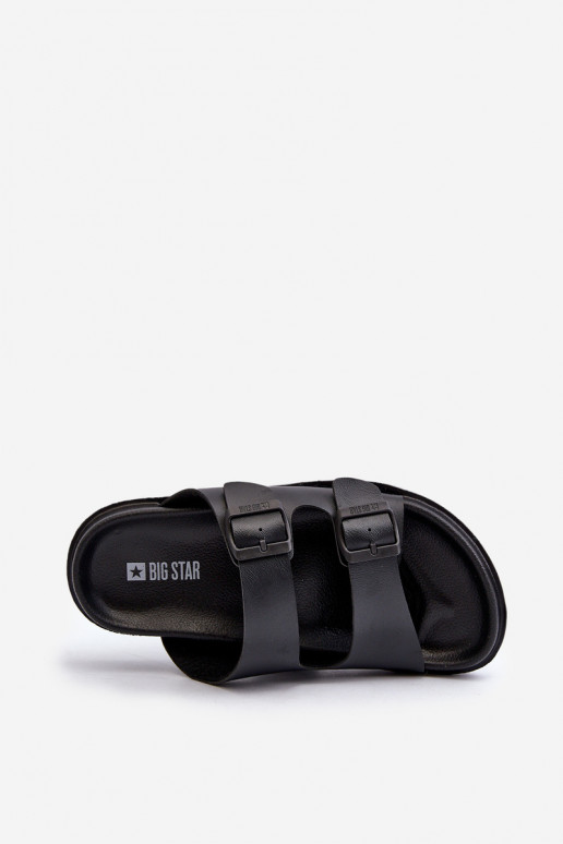 Ciabatte leggere da uomo con fibbie Big Star NN174597 colore nero