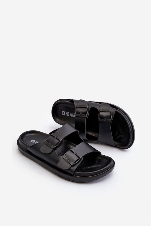 Ciabatte leggere da uomo con fibbie Big Star NN174597 colore nero