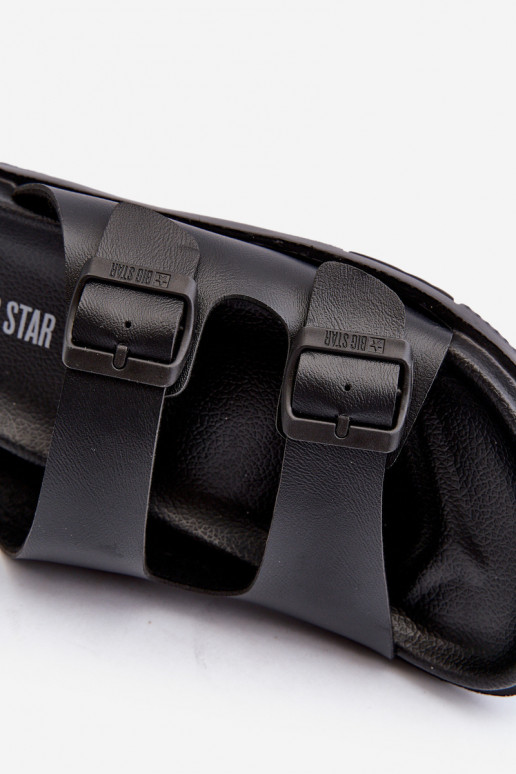 Ciabatte leggere da uomo con fibbie Big Star NN174597 colore nero Ciabatte leggere da uomo con fibbie Big Star NN174597 colore nero